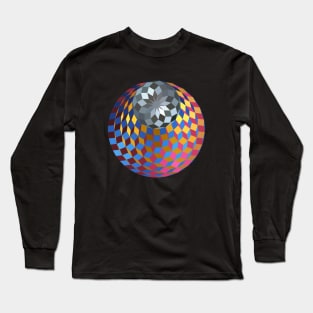 Metallic Cube Gem Long Sleeve T-Shirt